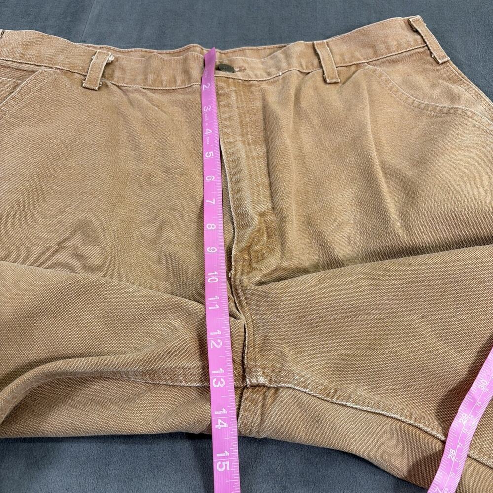 Carhartt B11-BRN Loose Fit Washed Duck Utility Work Pants Mens 38x32 Tan Brown - Picture 4 of 11